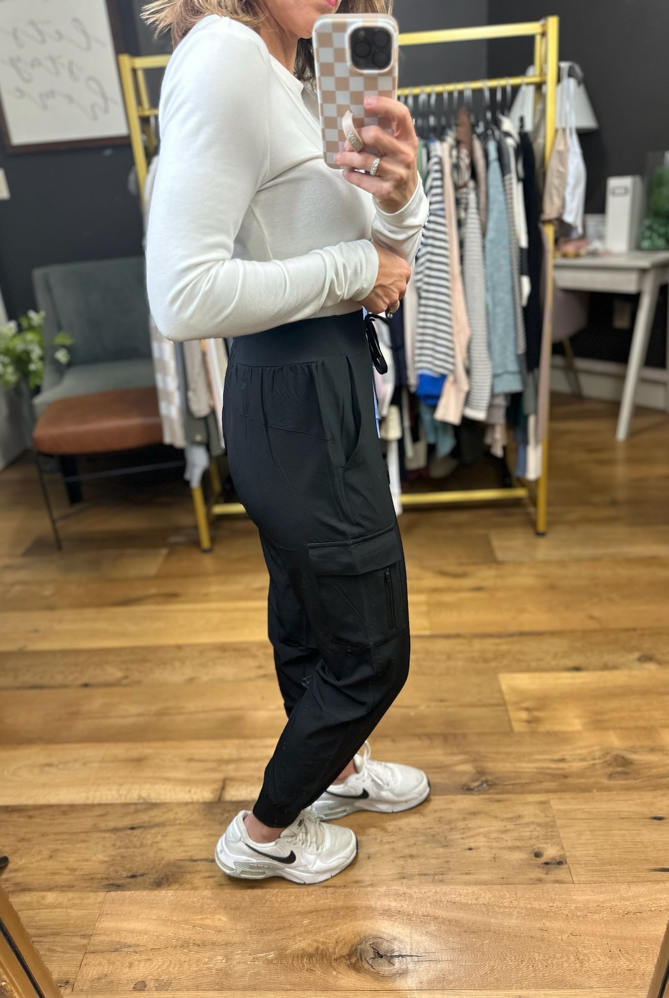 Move Mountains High-Waisted Jogger - Black-Mono B-Anna Kaytes Boutique, Women's Fashion Boutique in Grinnell, Iowa