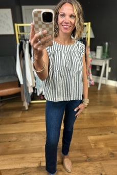 Going Somewhere Striped Top - Black-Aemi & Co-Anna Kaytes Boutique, Women's Fashion Boutique in Grinnell, Iowa
