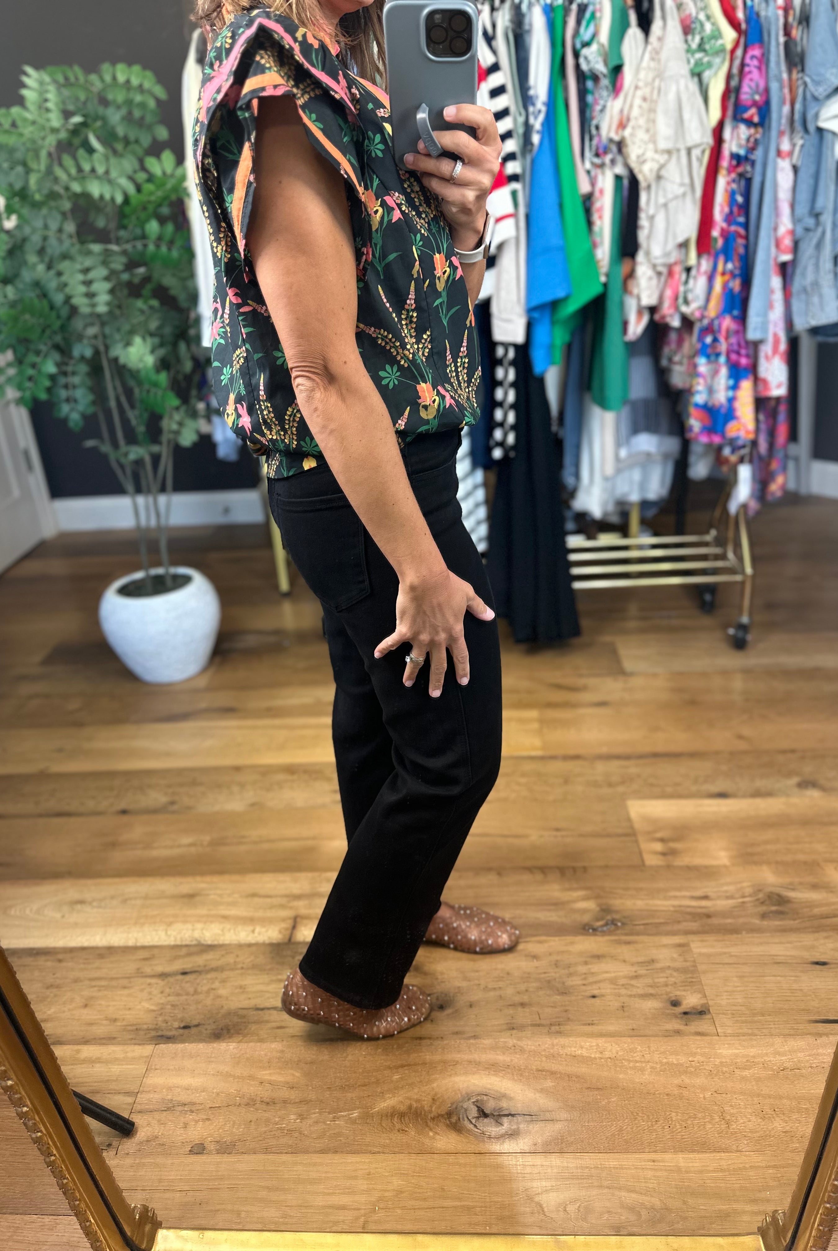 Extra Feelings Floral Top-Short Sleeves-Umgee-Anna Kaytes Boutique, Women's Fashion Boutique in Grinnell, Iowa