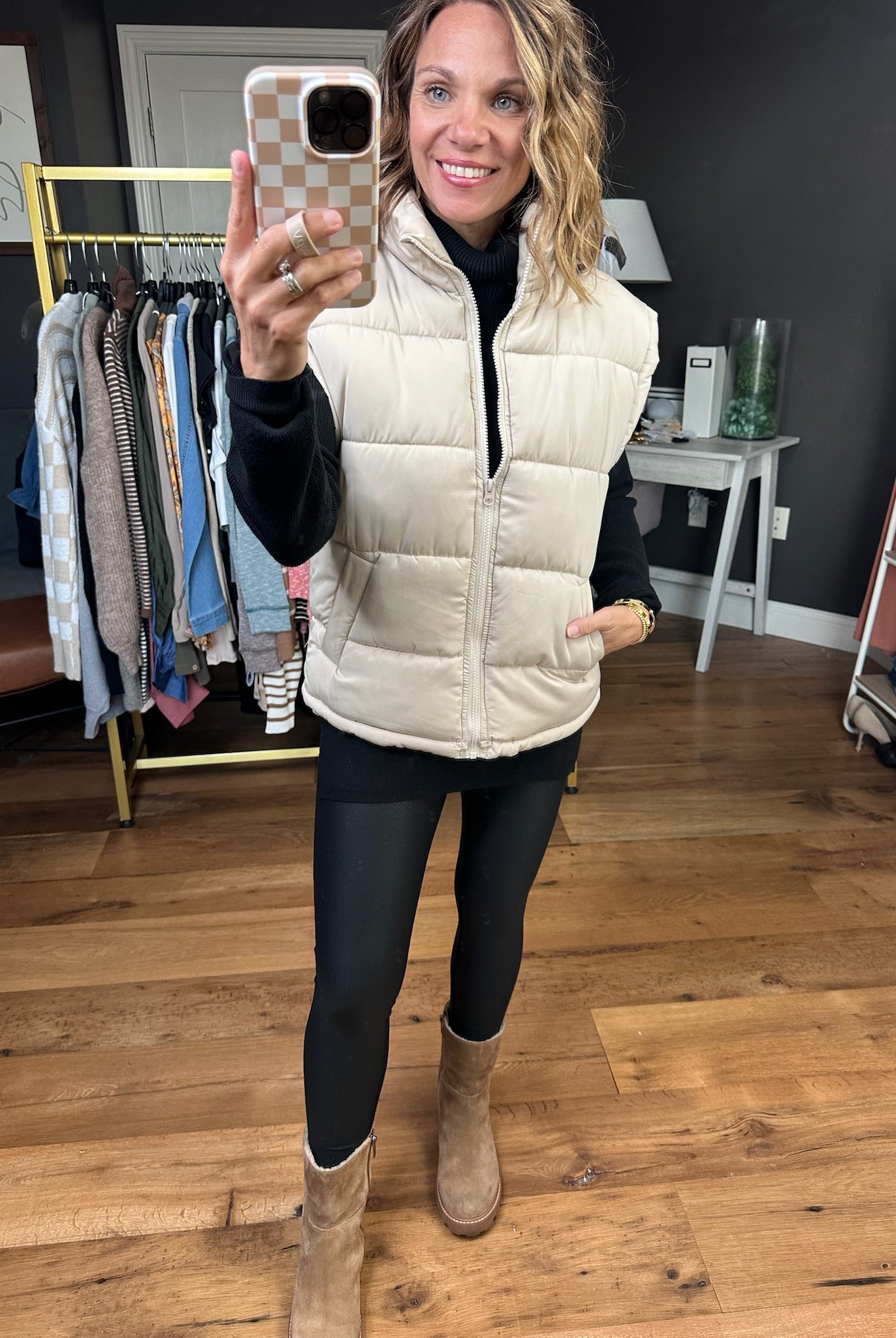 The Jessica Puffer Vest - Multiple Options-Very J-Anna Kaytes Boutique, Women's Fashion Boutique in Grinnell, Iowa