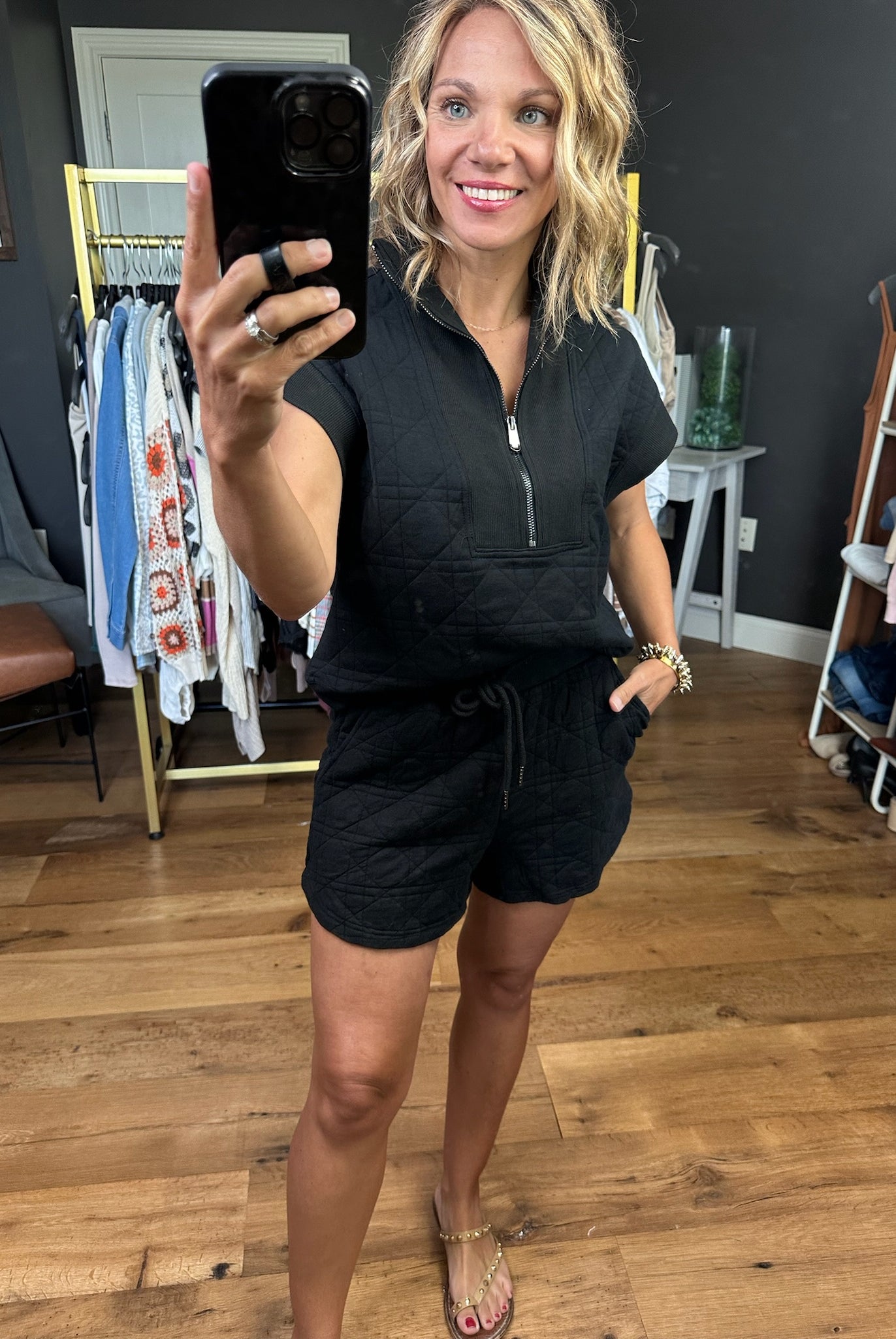 A Better Place Quilted Two-Piece Set - Multiple Options-Two Piece Set-Entro-Anna Kaytes Boutique, Women's Fashion Boutique in Grinnell, Iowa