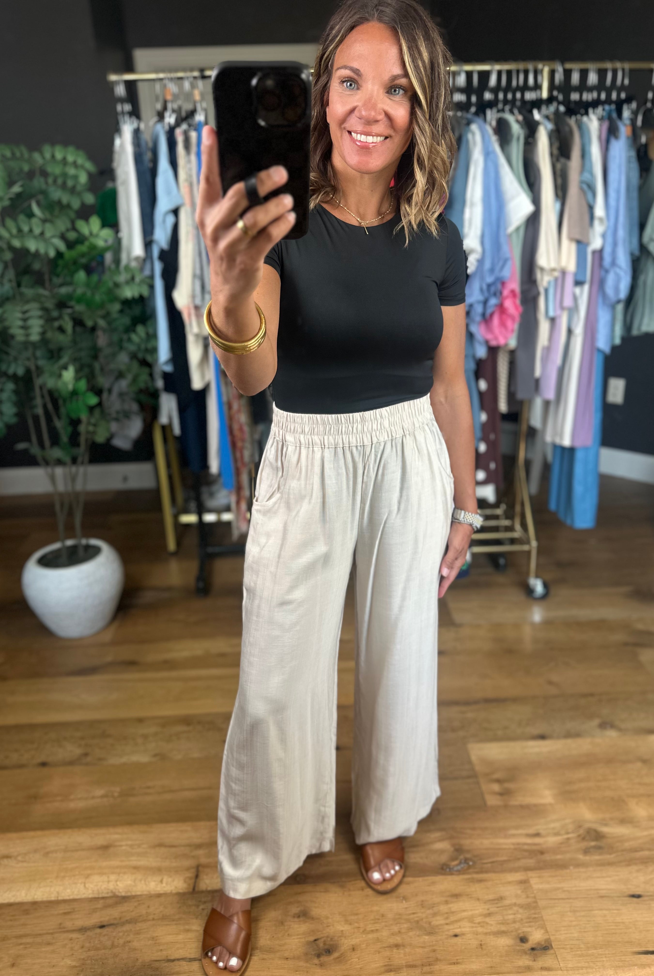 The Sonnie Wide-Leg Pant-Pants-Umgee-Anna Kaytes Boutique, Women's Fashion Boutique in Grinnell, Iowa