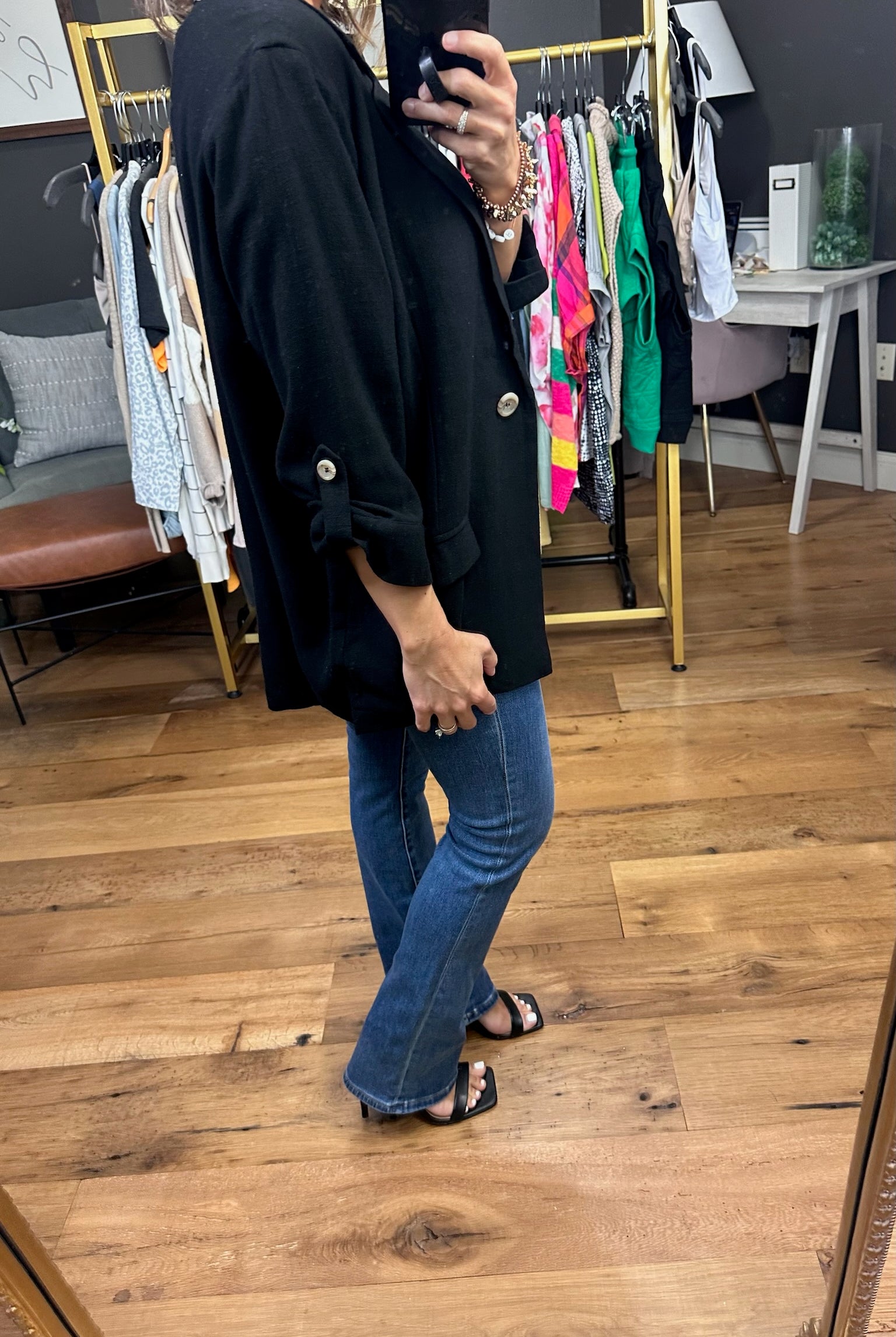 First Directions Linen Boyfriend Fit Blazer - Multiple Options-Blazers-Allie Rose-Anna Kaytes Boutique, Women's Fashion Boutique in Grinnell, Iowa