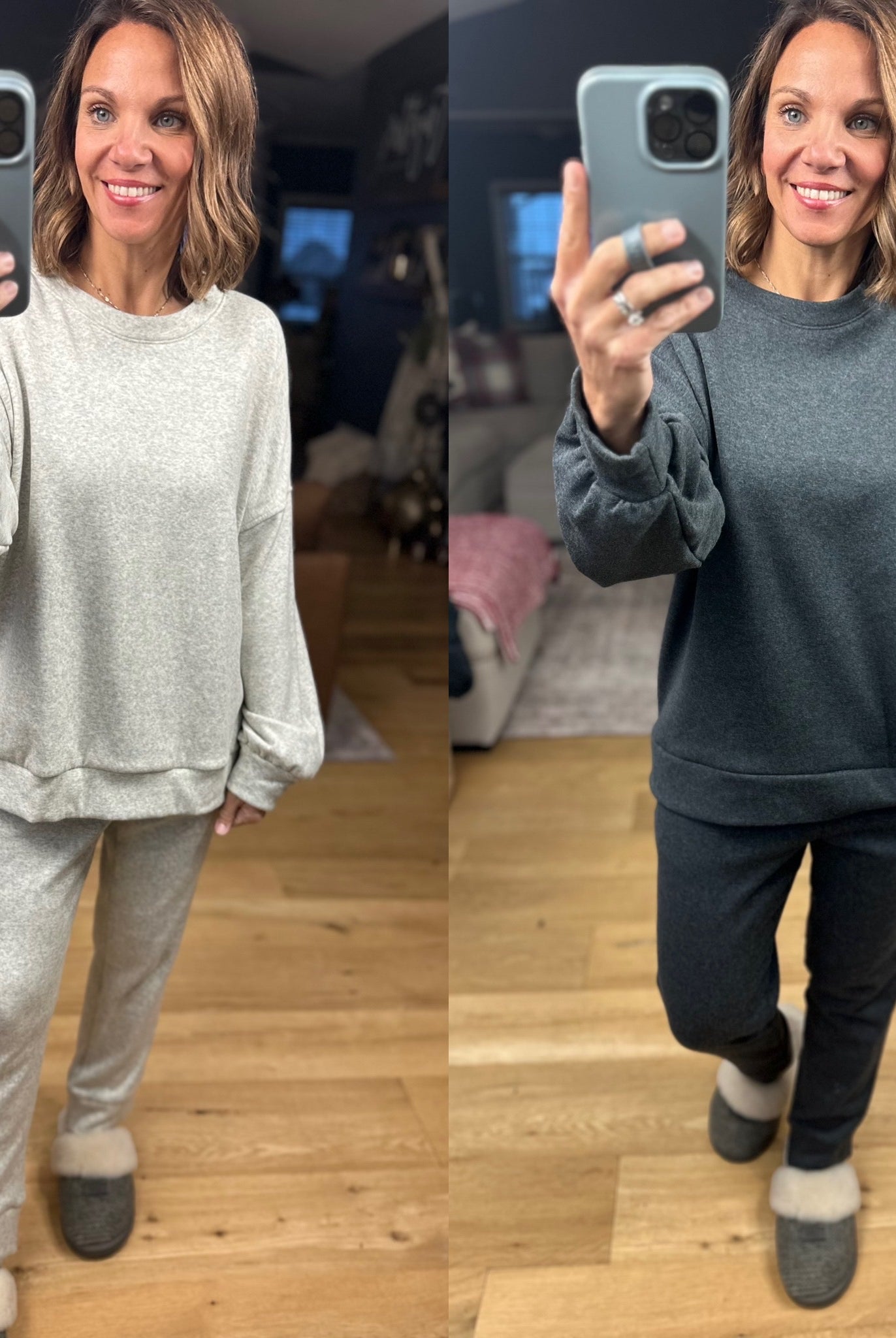 Home Alone Soft-Lining Lounge Set-Sweaters-Cherish-Anna Kaytes Boutique, Women's Fashion Boutique in Grinnell, Iowa