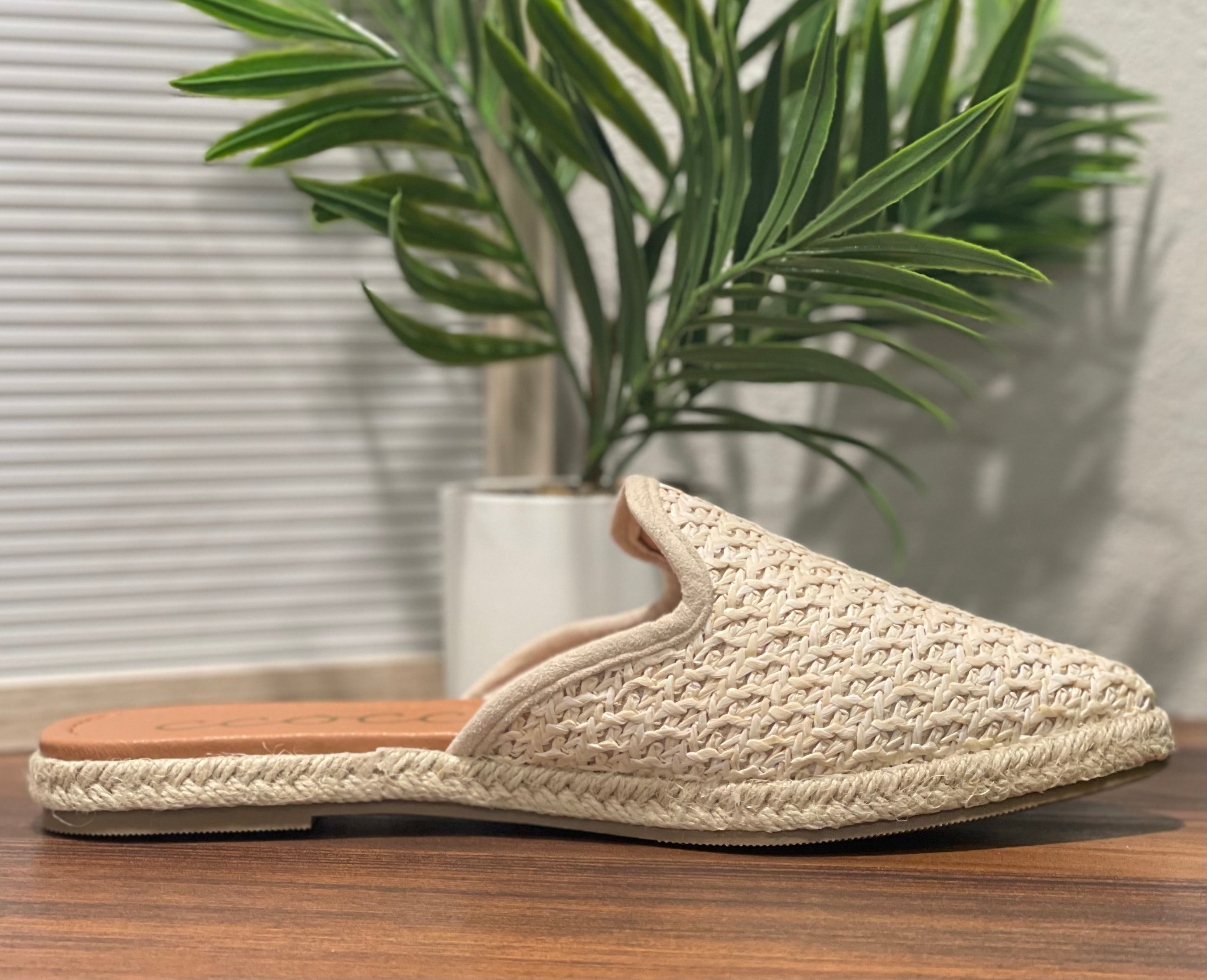 Ivy Woven Raffia Mule- Multiple Options-Slip-Ons-Ccocci- Annabelle-Anna Kaytes Boutique, Women's Fashion Boutique in Grinnell, Iowa