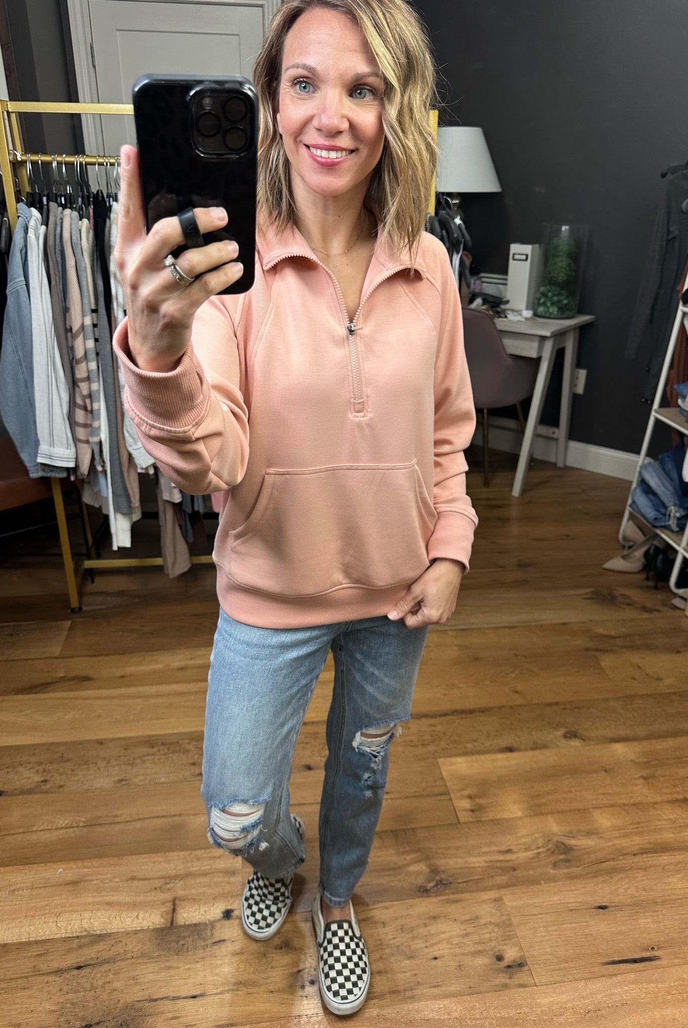 Other Than That Pocket Zip Pullover - Multiple Options-Sweaters-Thread & Supply J1620mskts-Anna Kaytes Boutique, Women's Fashion Boutique in Grinnell, Iowa