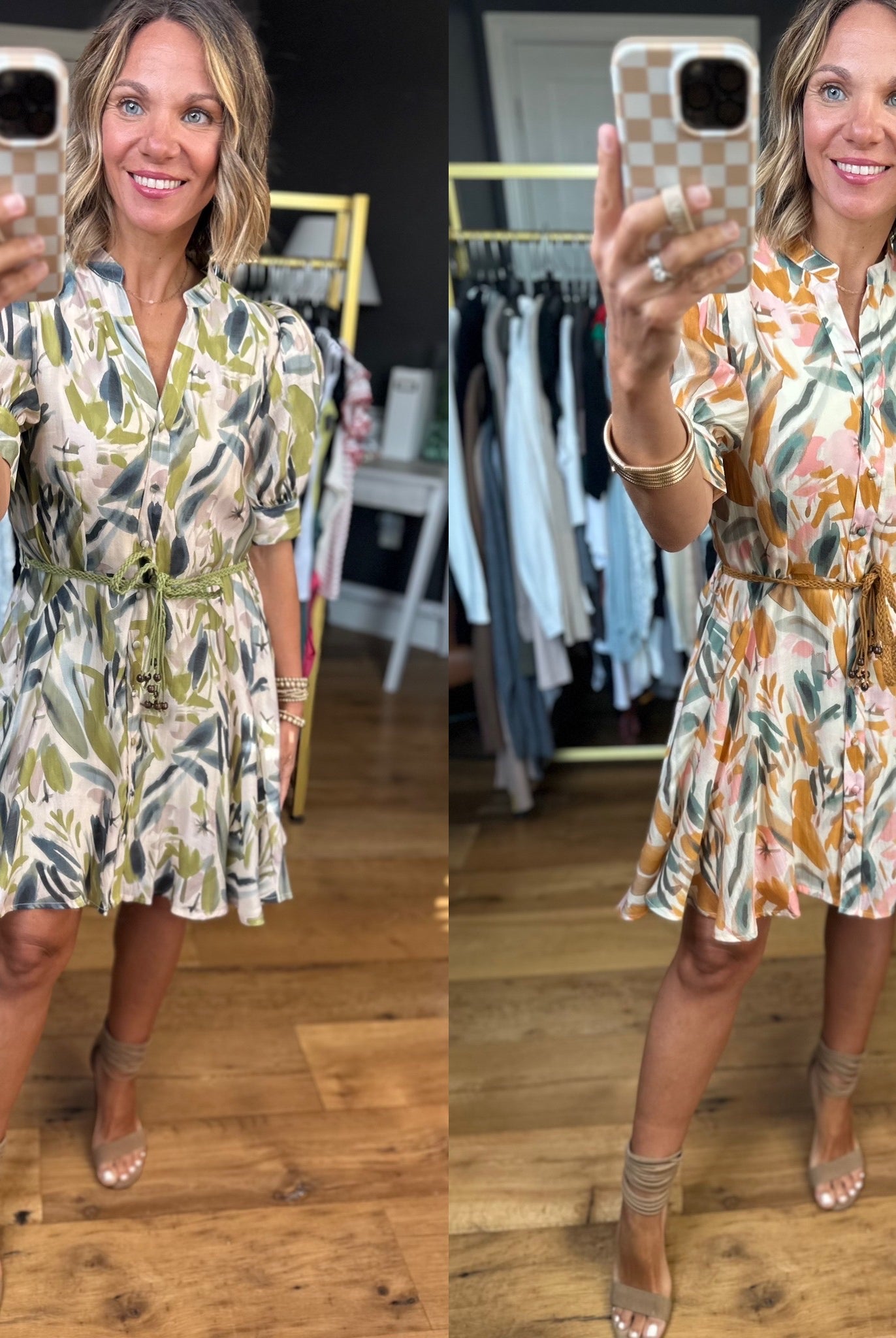 Something About This Tie-Waist Dress - Multiple Options-Entro-Anna Kaytes Boutique, Women's Fashion Boutique in Grinnell, Iowa