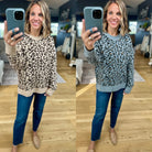 On The Way Animal Print Crew Sweater-Wishlist-Anna Kaytes Boutique, Women's Fashion Boutique in Grinnell, Iowa