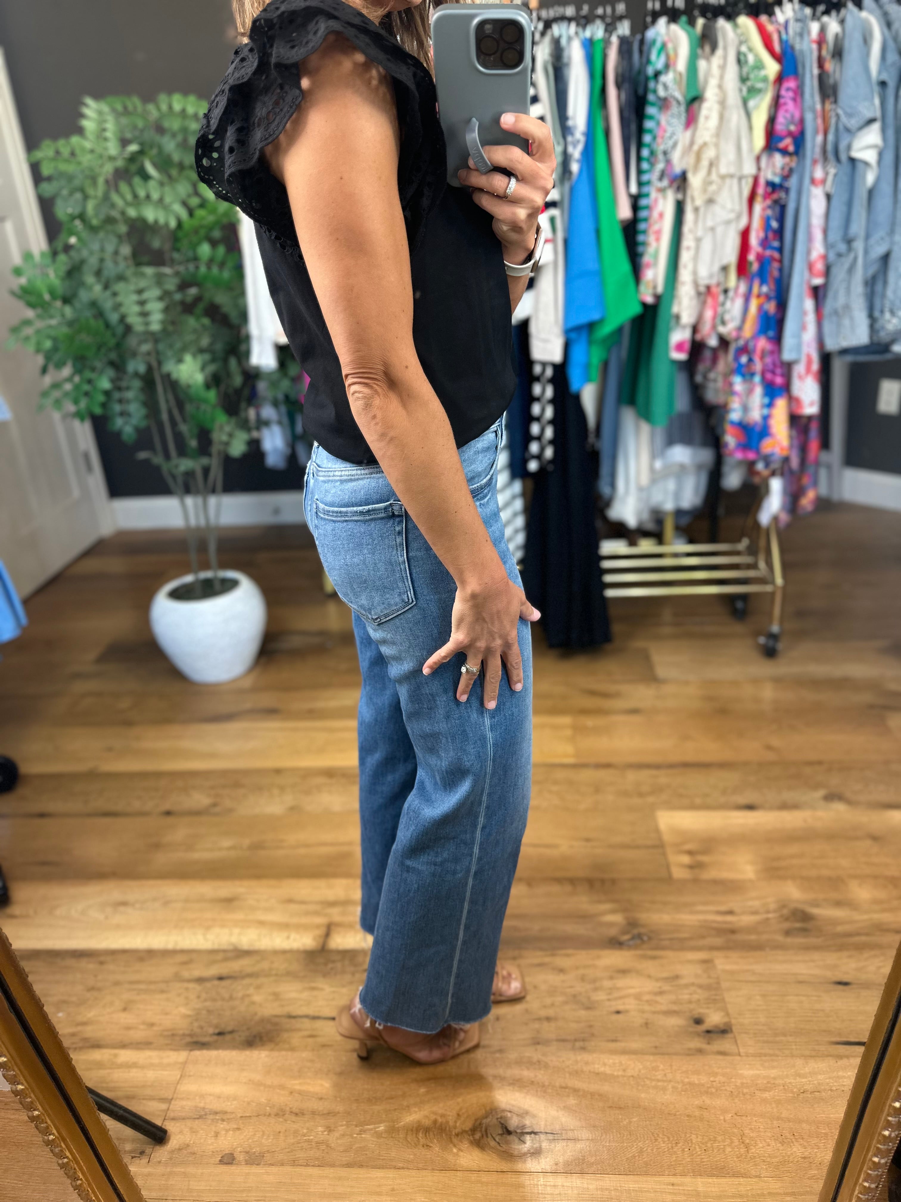Playing Along Flutter-Sleeve Top-Short Sleeves-Vine & Love-Anna Kaytes Boutique, Women's Fashion Boutique in Grinnell, Iowa