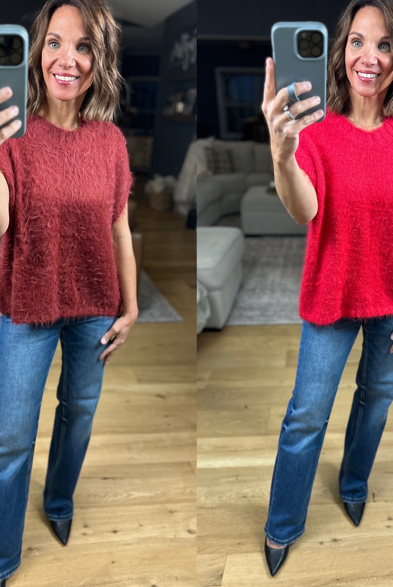 No Rush Short Sleeve Bow-Back Sweater-Sweaters-Wishlist-Anna Kaytes Boutique, Women's Fashion Boutique in Grinnell, Iowa