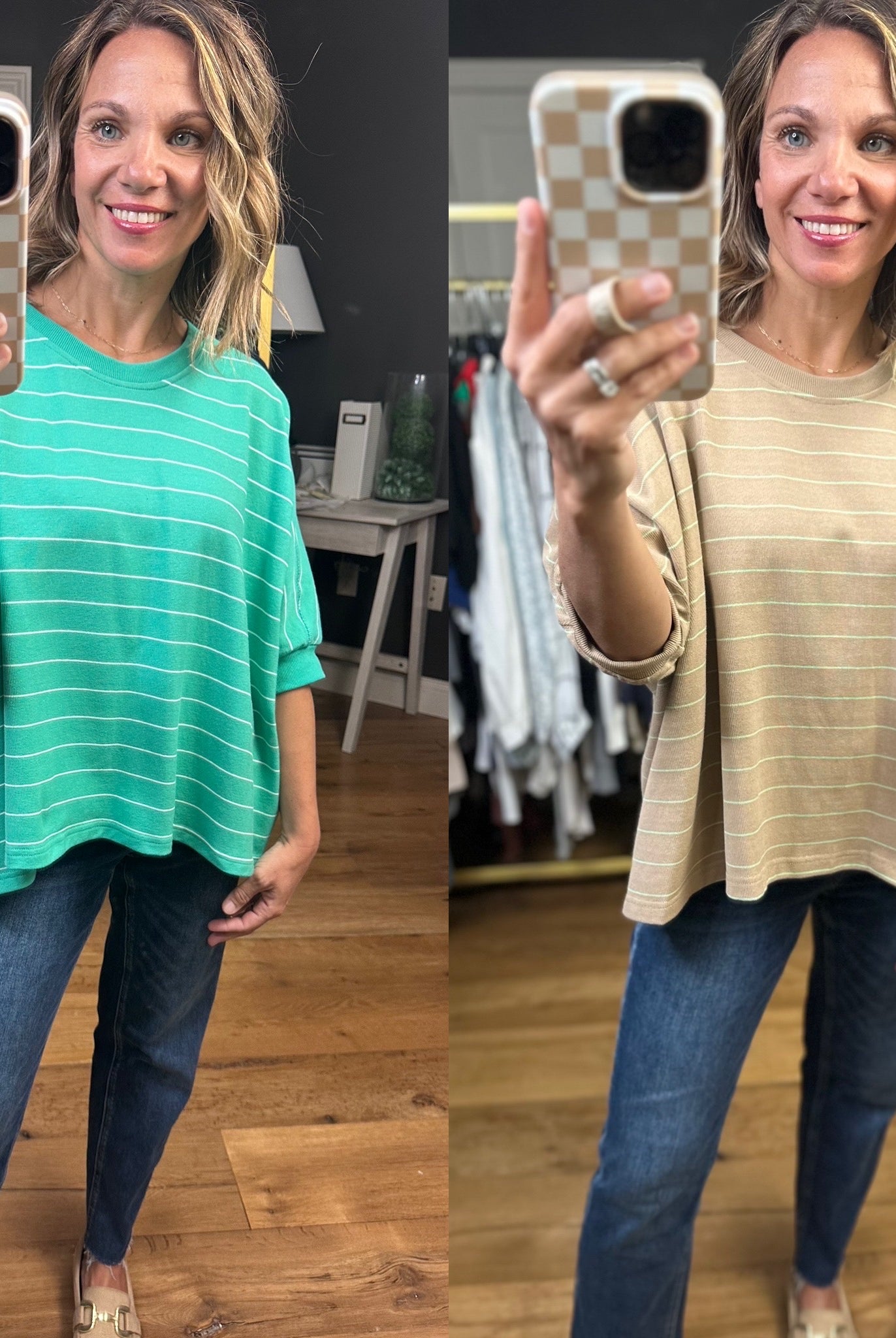 My Expression Striped Dolman Top - Multiple Options-Wishlist-Anna Kaytes Boutique, Women's Fashion Boutique in Grinnell, Iowa