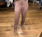 The Kenna Linen Drawstring Jogger - Clay-Joggers-Be Cool 42519-Anna Kaytes Boutique, Women's Fashion Boutique in Grinnell, Iowa