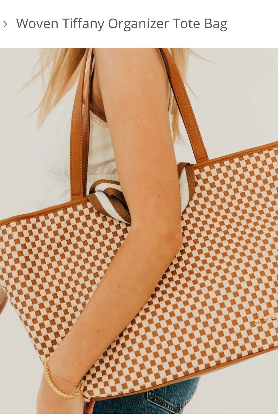 Woven Tiffany Tote Bag-Accessories-Pretty Simple-Anna Kaytes Boutique, Women's Fashion Boutique in Grinnell, Iowa