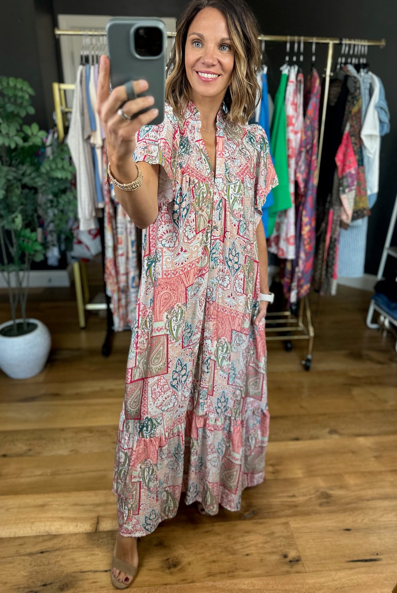 Long Term Love Paisley Maxi-Dresses-Umgee-Anna Kaytes Boutique, Women's Fashion Boutique in Grinnell, Iowa