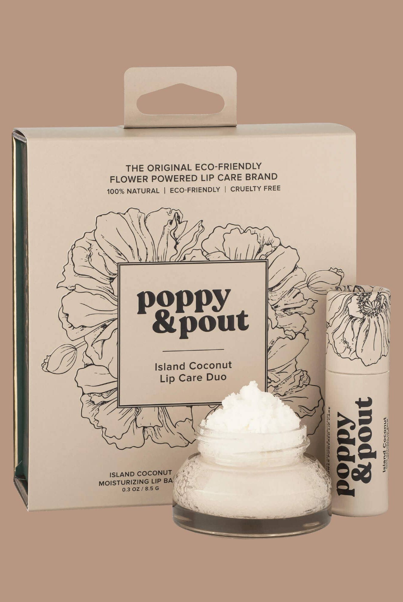 Lip Care Duo, Island Coconut-Hair Accessories-Poppy & Pout-Anna Kaytes Boutique, Women's Fashion Boutique in Grinnell, Iowa