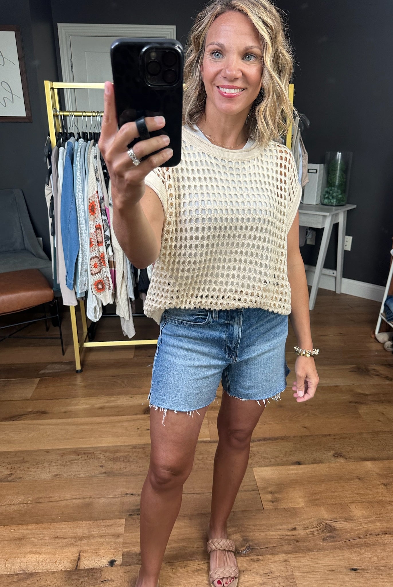 The Sydney High-Rise Denim Short-Shorts-Vervet-Anna Kaytes Boutique, Women's Fashion Boutique in Grinnell, Iowa
