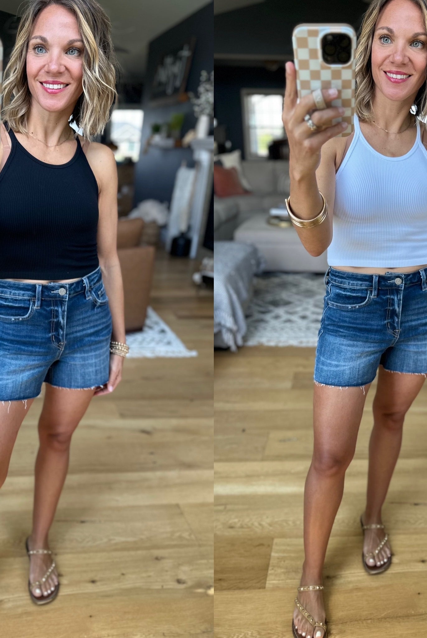 The Cassie Ribbed Cropped Tank - Multiple Options-By Together-Anna Kaytes Boutique, Women's Fashion Boutique in Grinnell, Iowa