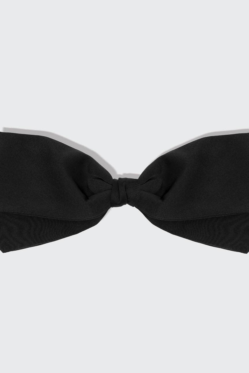 Recycled Fabric Bow Hair Clip 1pc- Black-KITSCH-Anna Kaytes Boutique, Women's Fashion Boutique in Grinnell, Iowa