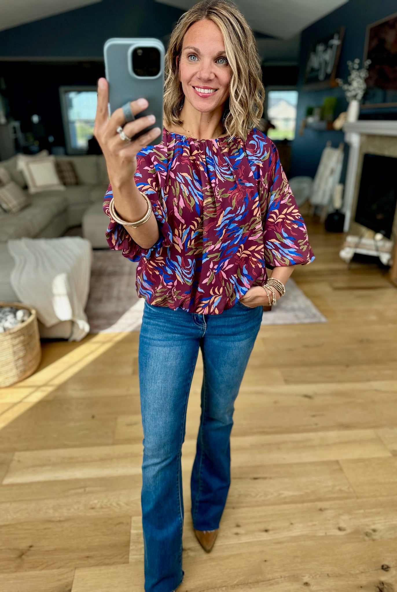 On Fall's Terms Patterned Top-THML-Anna Kaytes Boutique, Women's Fashion Boutique in Grinnell, Iowa