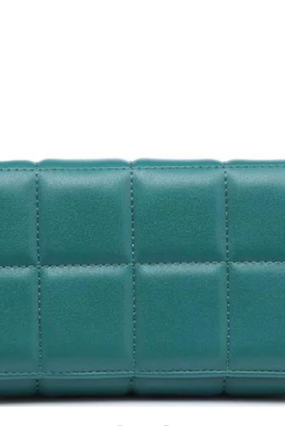 Emerald Quilted Crossbody Bag-Handbags-Joia 32220-UE-Anna Kaytes Boutique, Women's Fashion Boutique in Grinnell, Iowa