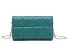 Emerald Quilted Crossbody Bag-Handbags-Joia 32220-UE-Anna Kaytes Boutique, Women's Fashion Boutique in Grinnell, Iowa
