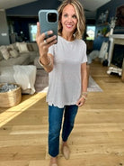 Back To The Basics Striped Tee-Be Cool-Anna Kaytes Boutique, Women's Fashion Boutique in Grinnell, Iowa