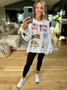 Somebody Loves You Graphic Print Crewneck-Bucketlist-Anna Kaytes Boutique, Women's Fashion Boutique in Grinnell, Iowa