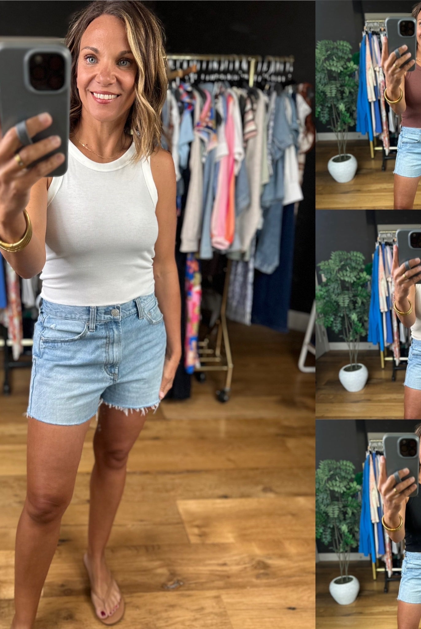 The Anna Cropped Ribbed Tank-Sleeveless-Wishlist-Anna Kaytes Boutique, Women's Fashion Boutique in Grinnell, Iowa
