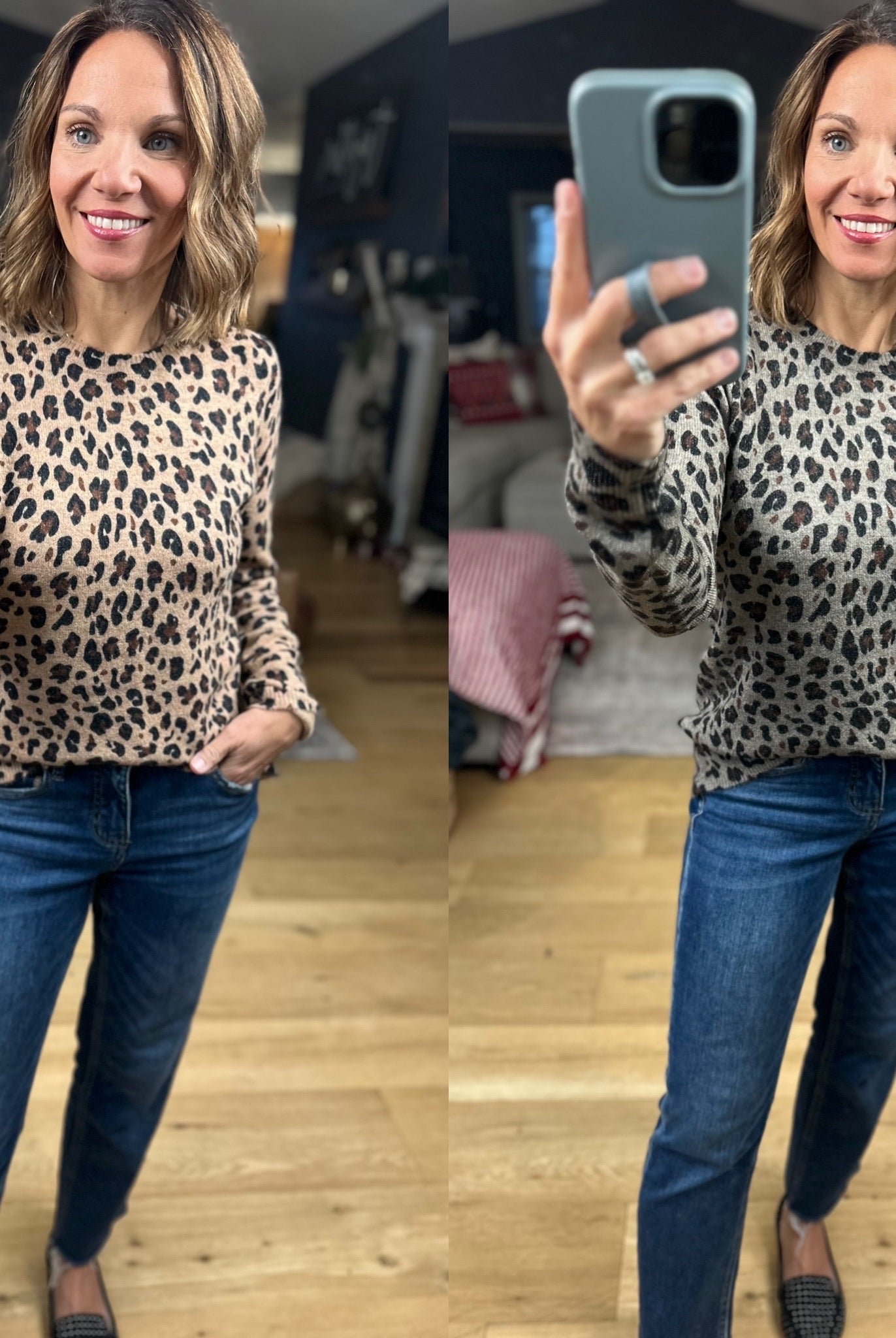 My Mission Animal Print Knit-Sweaters-Staccato-Anna Kaytes Boutique, Women's Fashion Boutique in Grinnell, Iowa