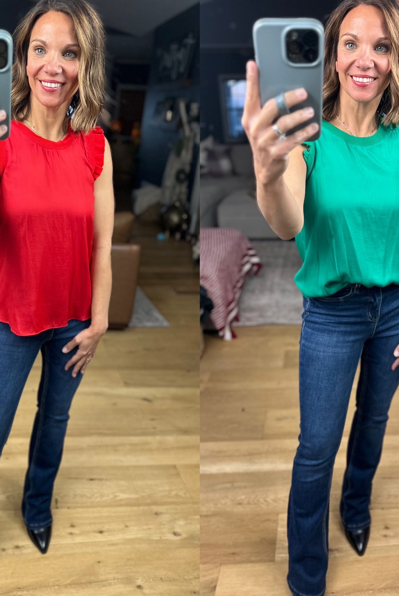 All For You Flutter Sleeve Top-Short Sleeves-Skies Are Blue-Anna Kaytes Boutique, Women's Fashion Boutique in Grinnell, Iowa