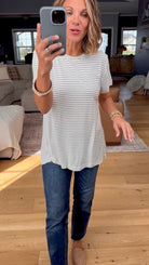 Back To The Basics Striped Tee-Be Cool-Anna Kaytes Boutique, Women's Fashion Boutique in Grinnell, Iowa