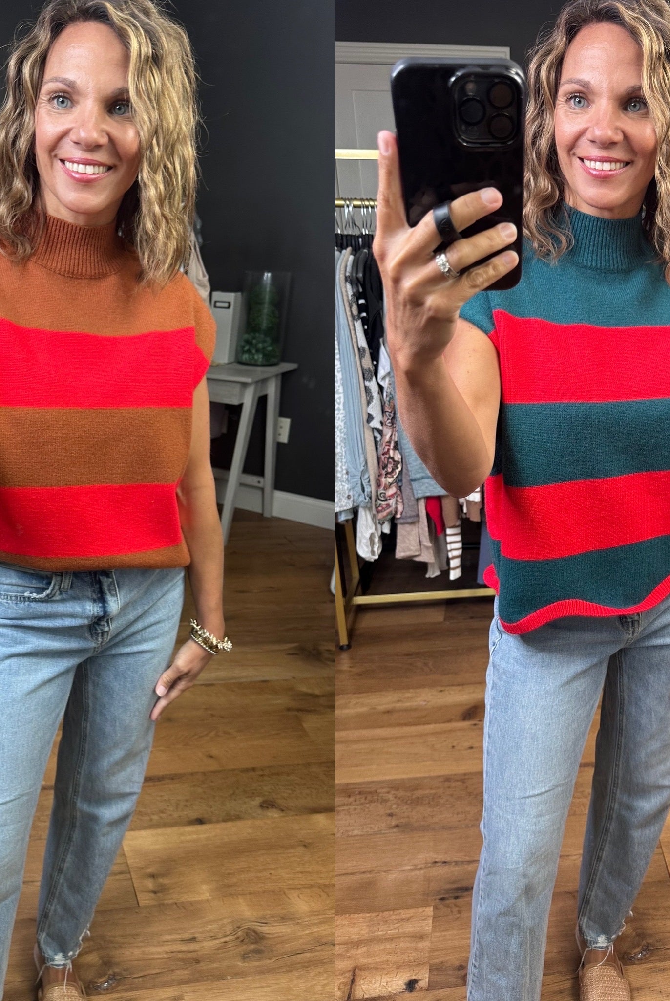 Most Wanted Colorblock Mock-Neck Top - Multiple Options-Entro-Anna Kaytes Boutique, Women's Fashion Boutique in Grinnell, Iowa
