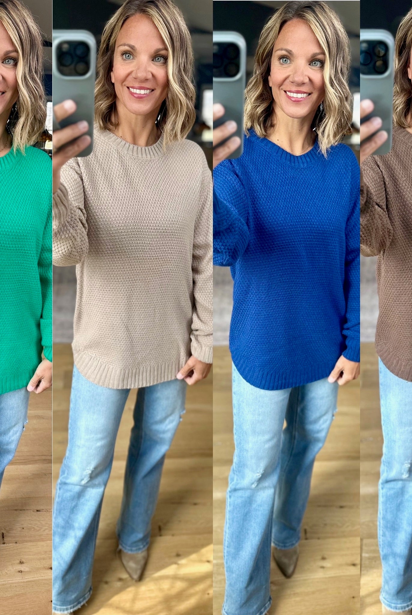 How It's Gonna Be Crew Knit Top-Zenana-Anna Kaytes Boutique, Women's Fashion Boutique in Grinnell, Iowa