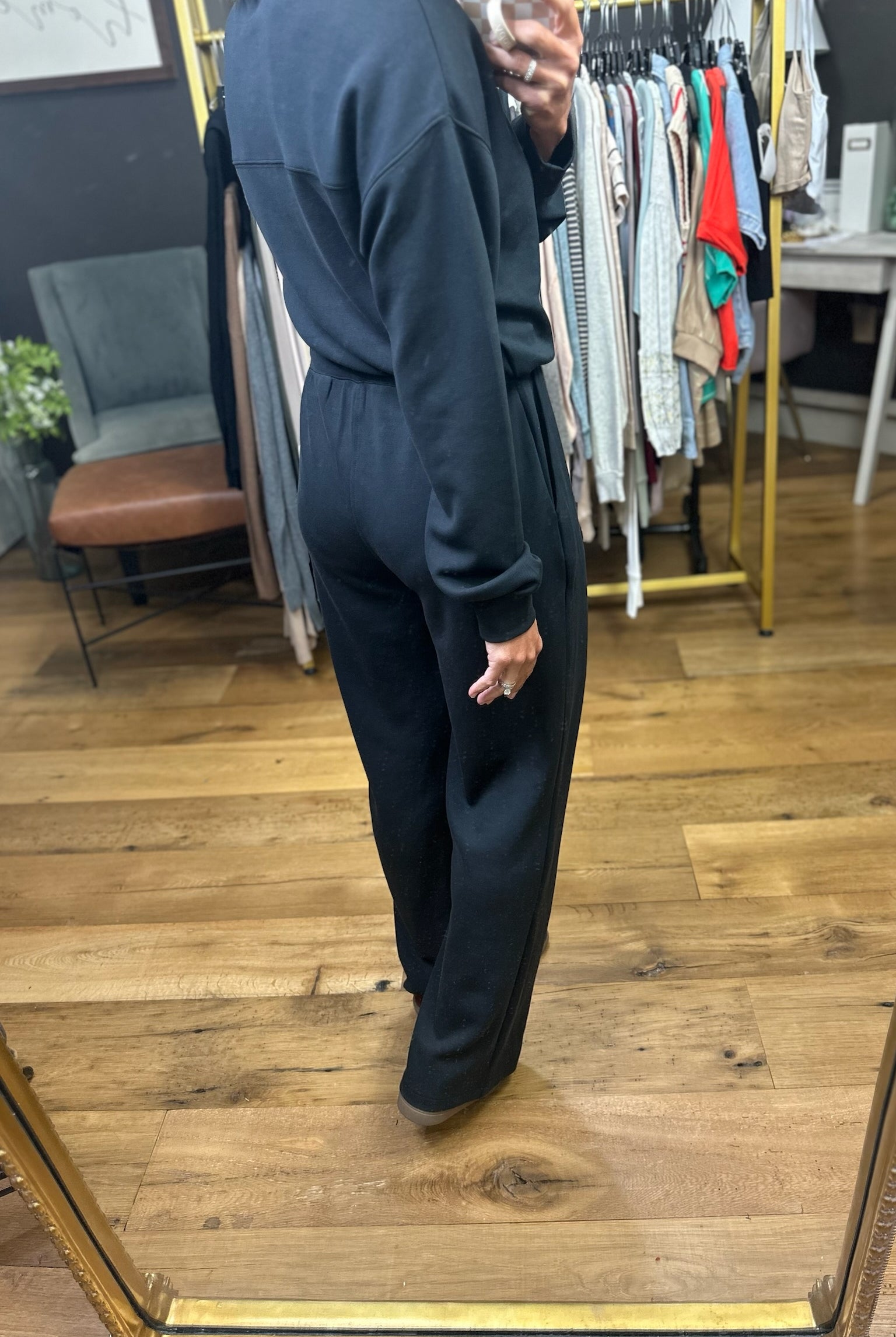 On The Move Wide-Leg Jumpsuit - Black-Thread & Supply-Anna Kaytes Boutique, Women's Fashion Boutique in Grinnell, Iowa