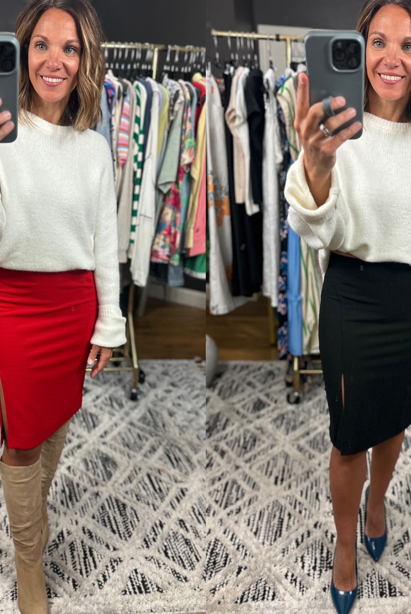 The Second Part Pencil Skirt-Skirts-Olivaceous-Anna Kaytes Boutique, Women's Fashion Boutique in Grinnell, Iowa