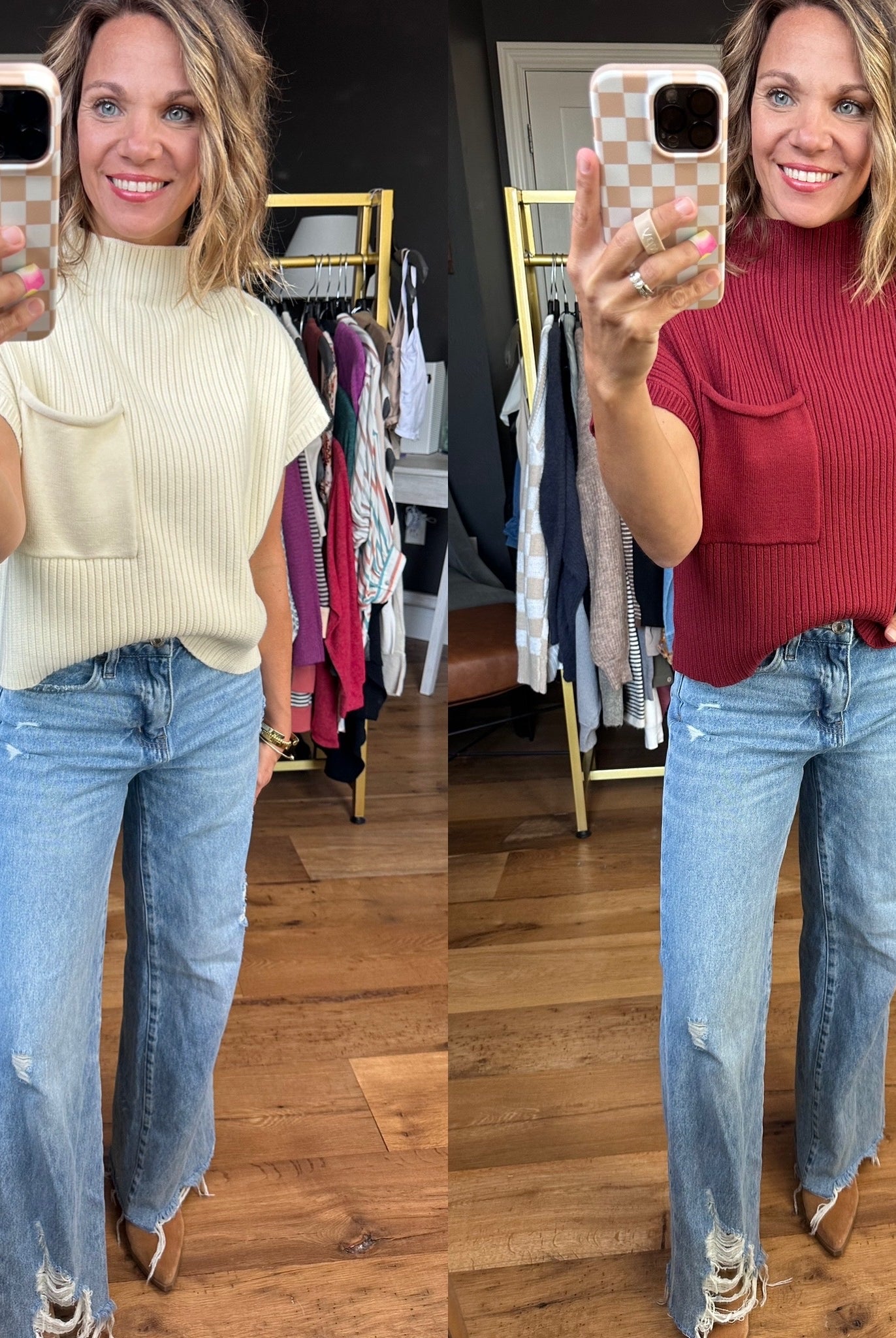 Lovely Girl High-Neck Sleeveless Sweater - Multiple Options-Sweaters-Entro-Anna Kaytes Boutique, Women's Fashion Boutique in Grinnell, Iowa