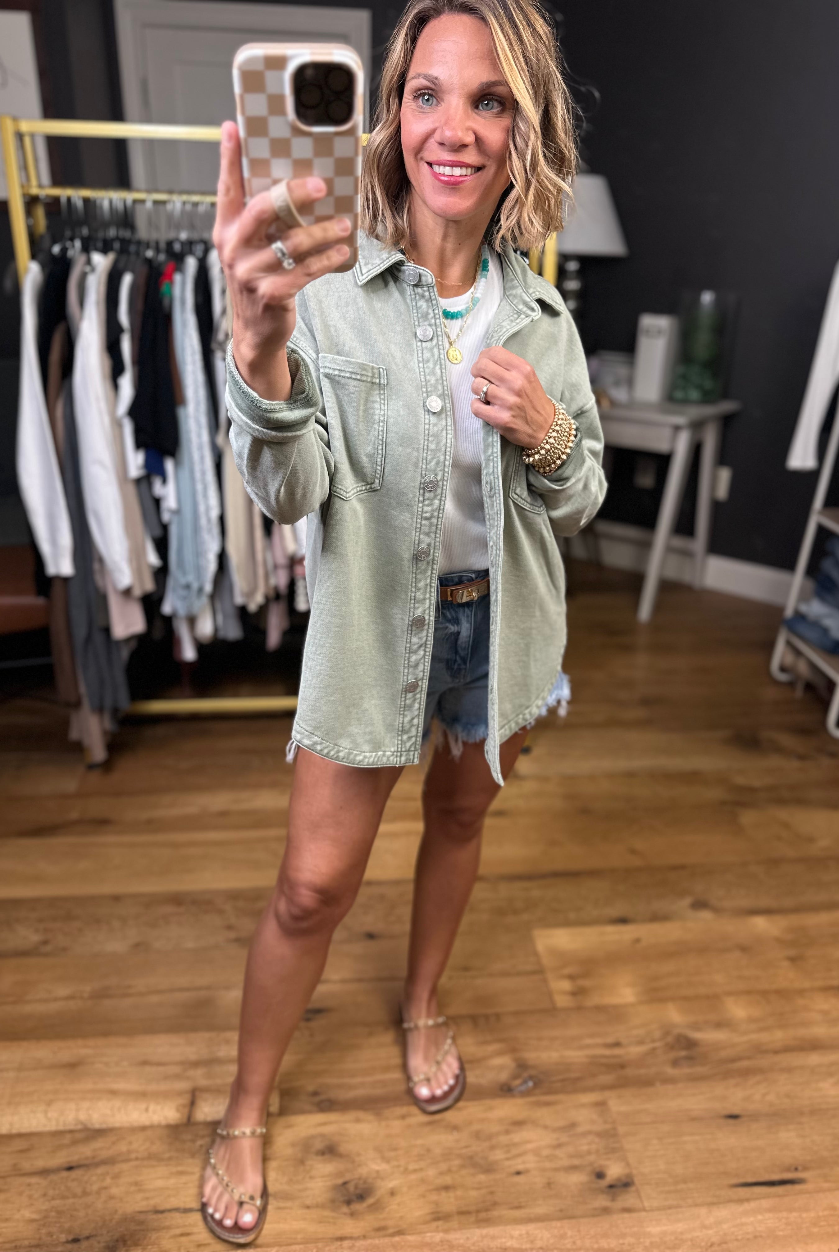 Making Perfect Sense Shacket - Multiple Options-Jackets-Be Cool-Anna Kaytes Boutique, Women's Fashion Boutique in Grinnell, Iowa