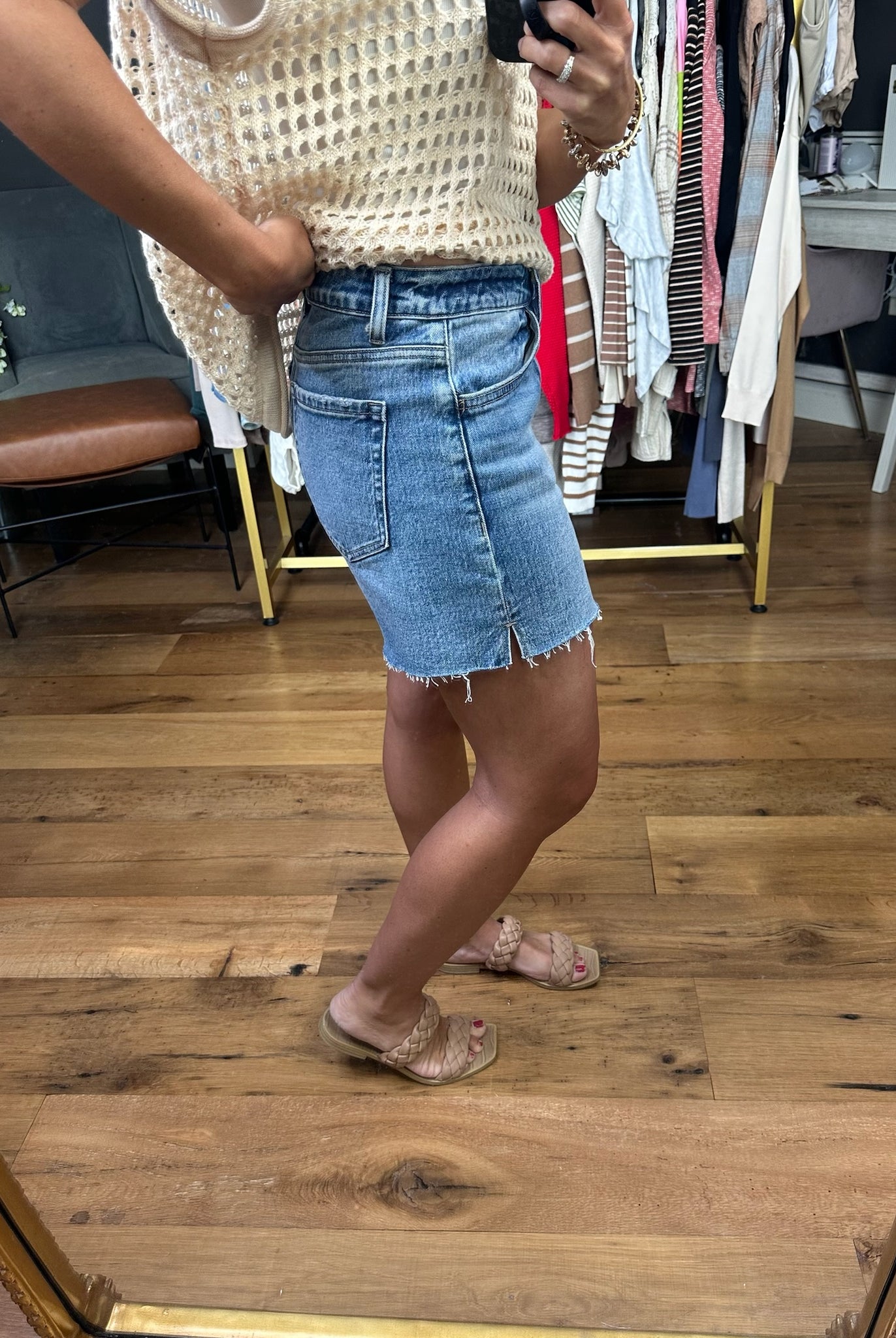 The Sydney High-Rise Denim Short-Shorts-Vervet-Anna Kaytes Boutique, Women's Fashion Boutique in Grinnell, Iowa