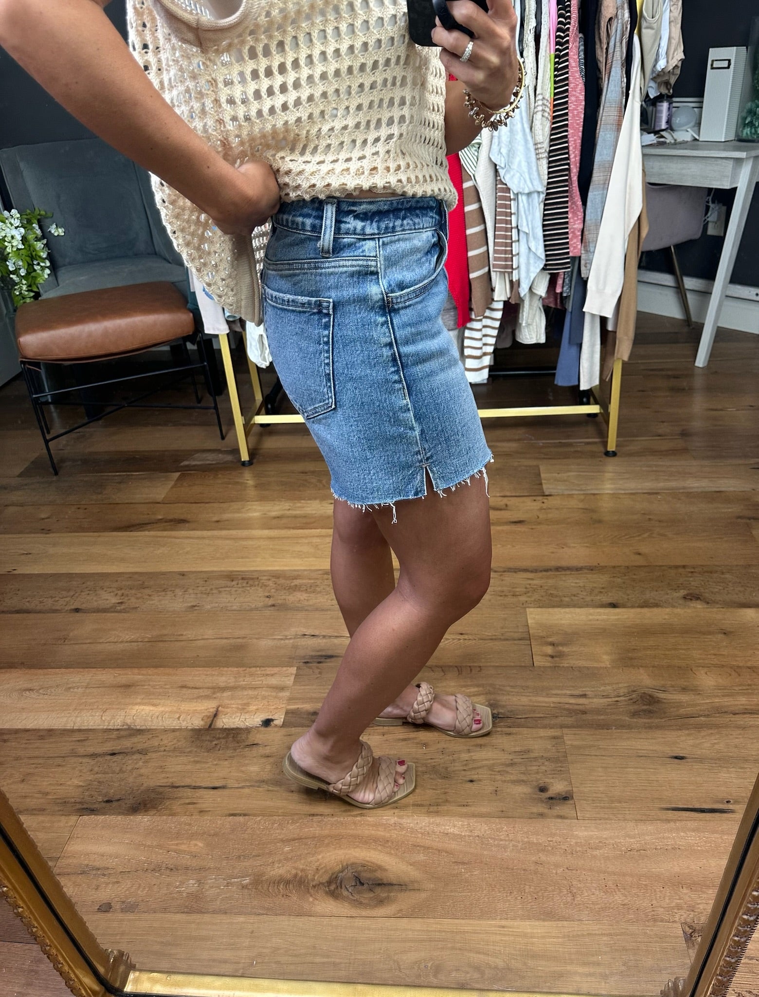 **The Sydney High-Rise Denim Short-Shorts-Vervet-Anna Kaytes Boutique, Women's Fashion Boutique in Grinnell, Iowa