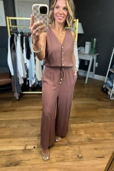 Let Me Tell You Wide-Leg Jumpsuit - Coco-Be Cool-Anna Kaytes Boutique, Women's Fashion Boutique in Grinnell, Iowa