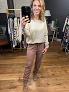 Simple Ways Lightweight Sweater - Light Beige-Sweaters-Be Cool 64088-Anna Kaytes Boutique, Women's Fashion Boutique in Grinnell, Iowa