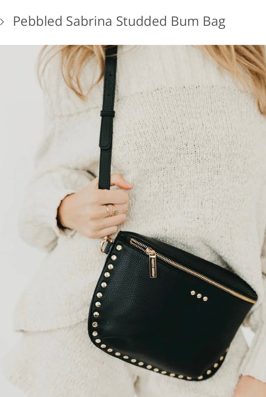 Sabrina Studded Bum Bag-Accessories-Anna Kaytes Boutique-Anna Kaytes Boutique, Women's Fashion Boutique in Grinnell, Iowa