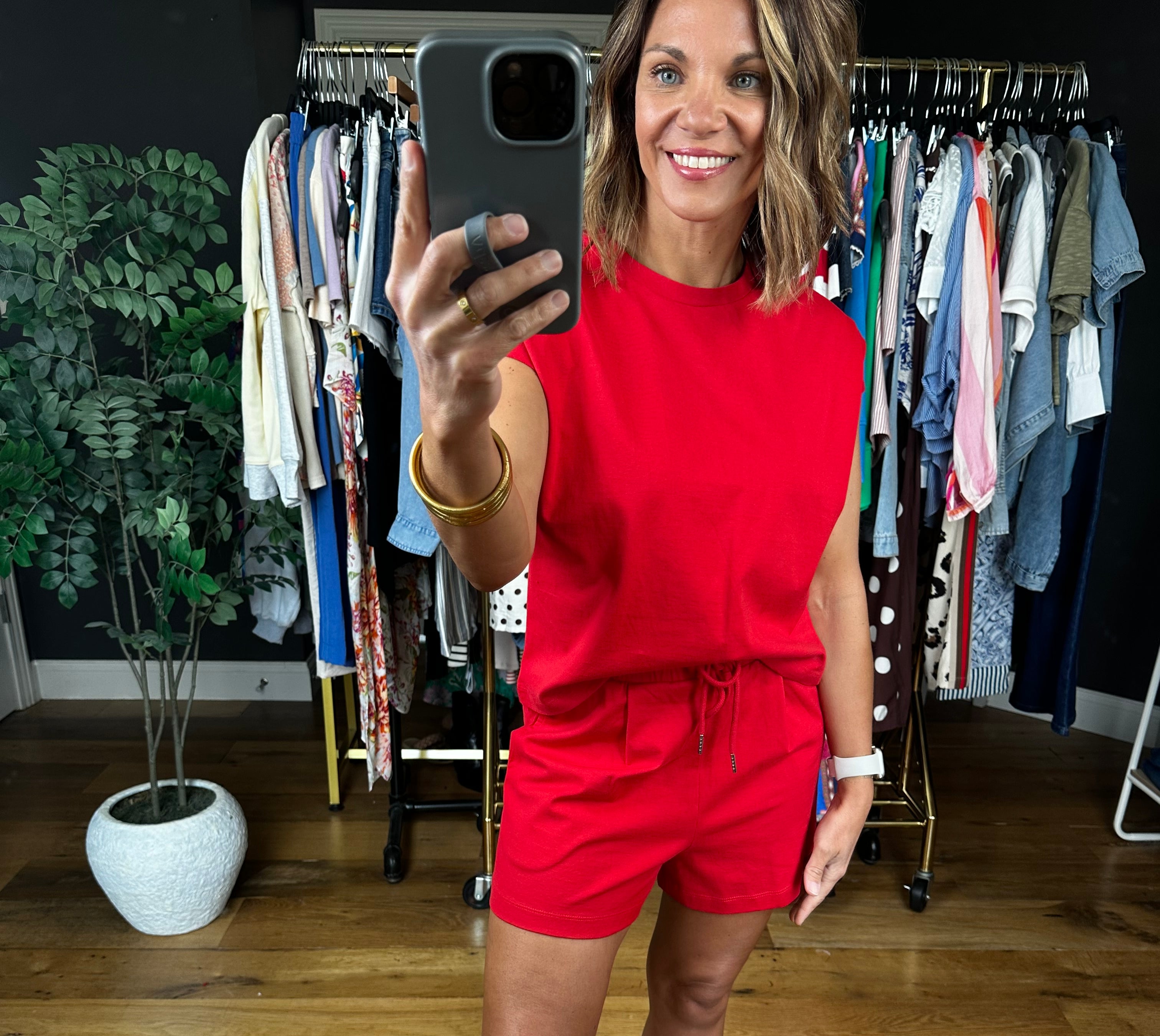Loved In 2-Piece Set-Short Sleeves-Double Zero-Anna Kaytes Boutique, Women's Fashion Boutique in Grinnell, Iowa