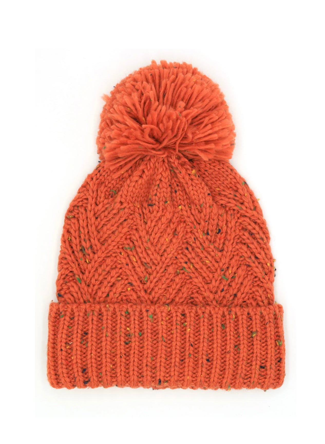 Speckled Knit Pom Pom Beanie- Multiple Options-Beanies-Joia MH-0078-Anna Kaytes Boutique, Women's Fashion Boutique in Grinnell, Iowa