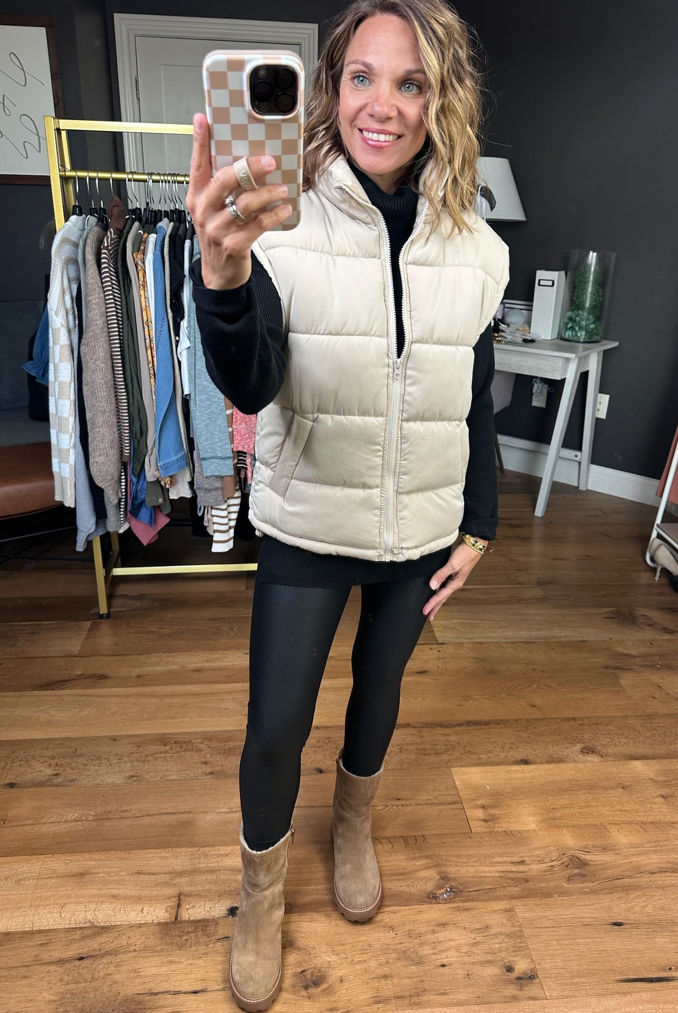 The Jessica Puffer Vest - Multiple Options-Very J-Anna Kaytes Boutique, Women's Fashion Boutique in Grinnell, Iowa