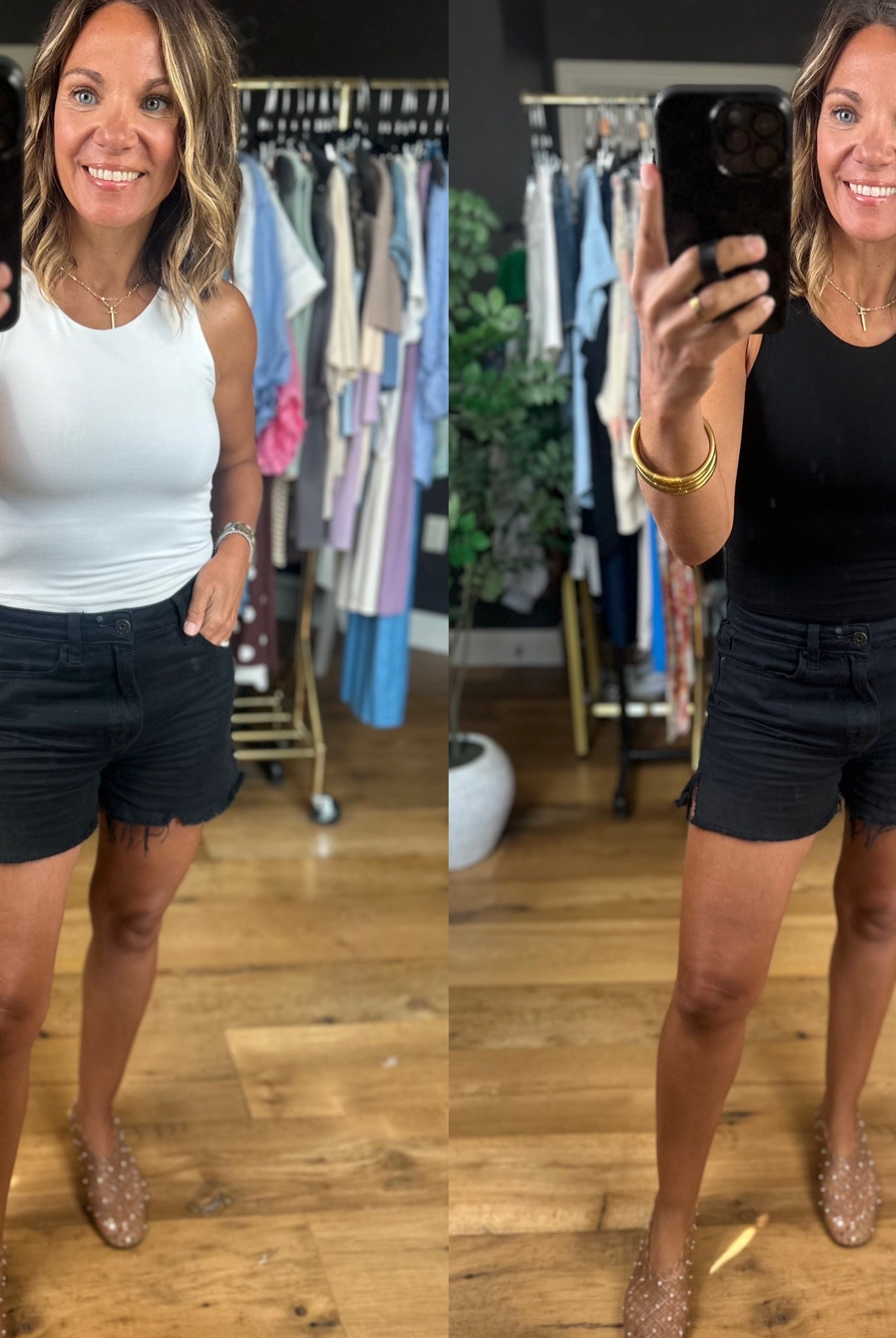 For The Best Double Layered Cropped Tank-Sleeveless-Be Cool-Anna Kaytes Boutique, Women's Fashion Boutique in Grinnell, Iowa