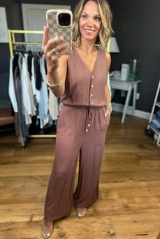 Let Me Tell You Wide-Leg Jumpsuit - Coco-Be Cool-Anna Kaytes Boutique, Women's Fashion Boutique in Grinnell, Iowa