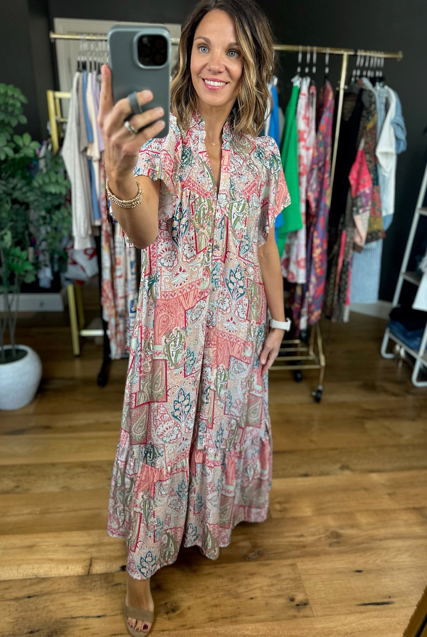 Long Term Love Paisley Maxi-Dresses-Umgee-Anna Kaytes Boutique, Women's Fashion Boutique in Grinnell, Iowa