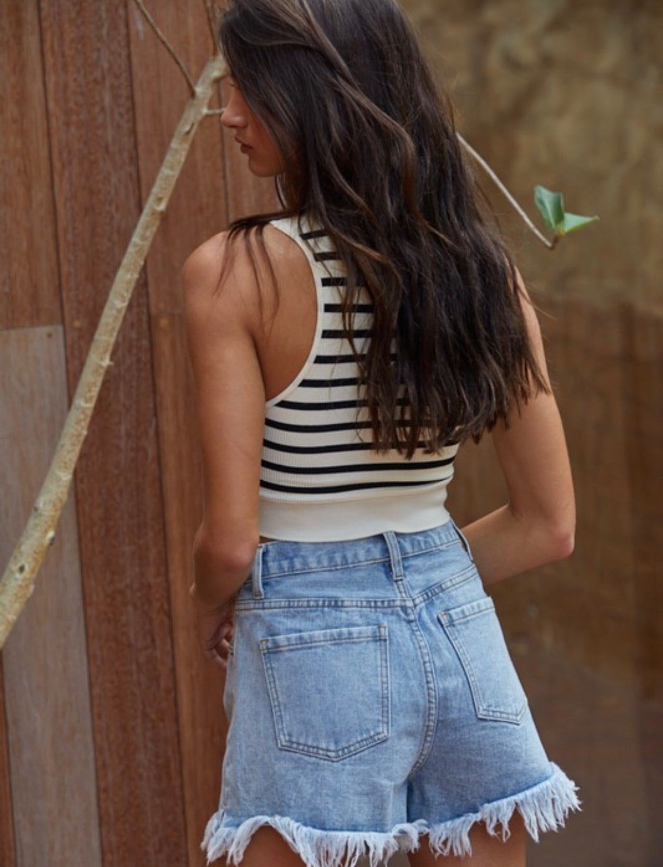 Sweetest Thing Striped Ribbed Brami-Sleeveless-By Together-Anna Kaytes Boutique, Women's Fashion Boutique in Grinnell, Iowa