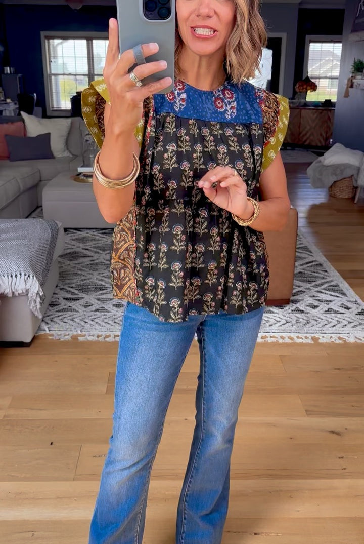 In Every Way Patchwork Top-THML-Anna Kaytes Boutique, Women's Fashion Boutique in Grinnell, Iowa